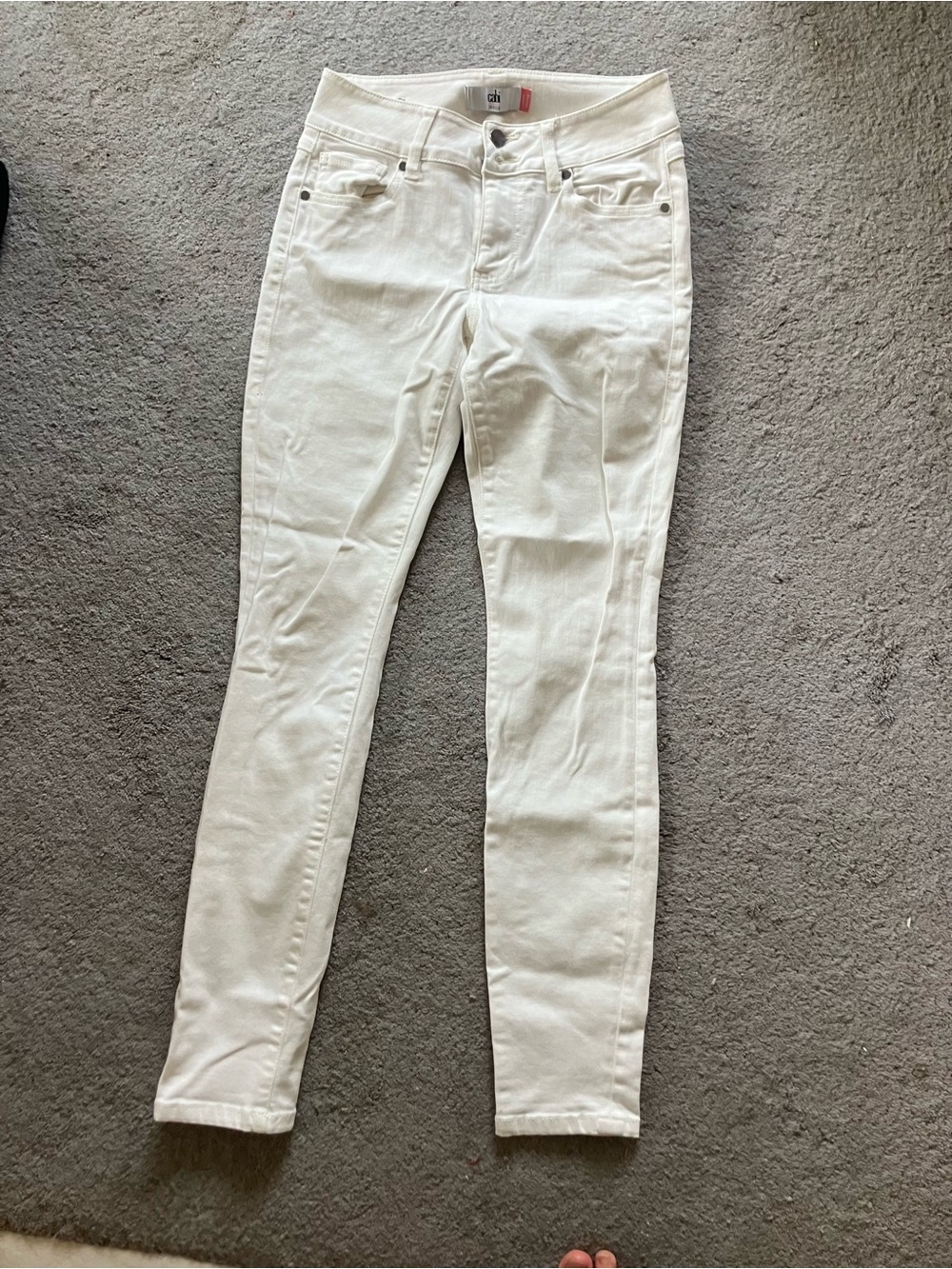 CAbi White Skinny Jeans - Women's Slim Fit